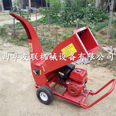 园林绿化汽油动力树枝粉碎机 物业剪伐移动式碎枝机图片_高清图_细节图